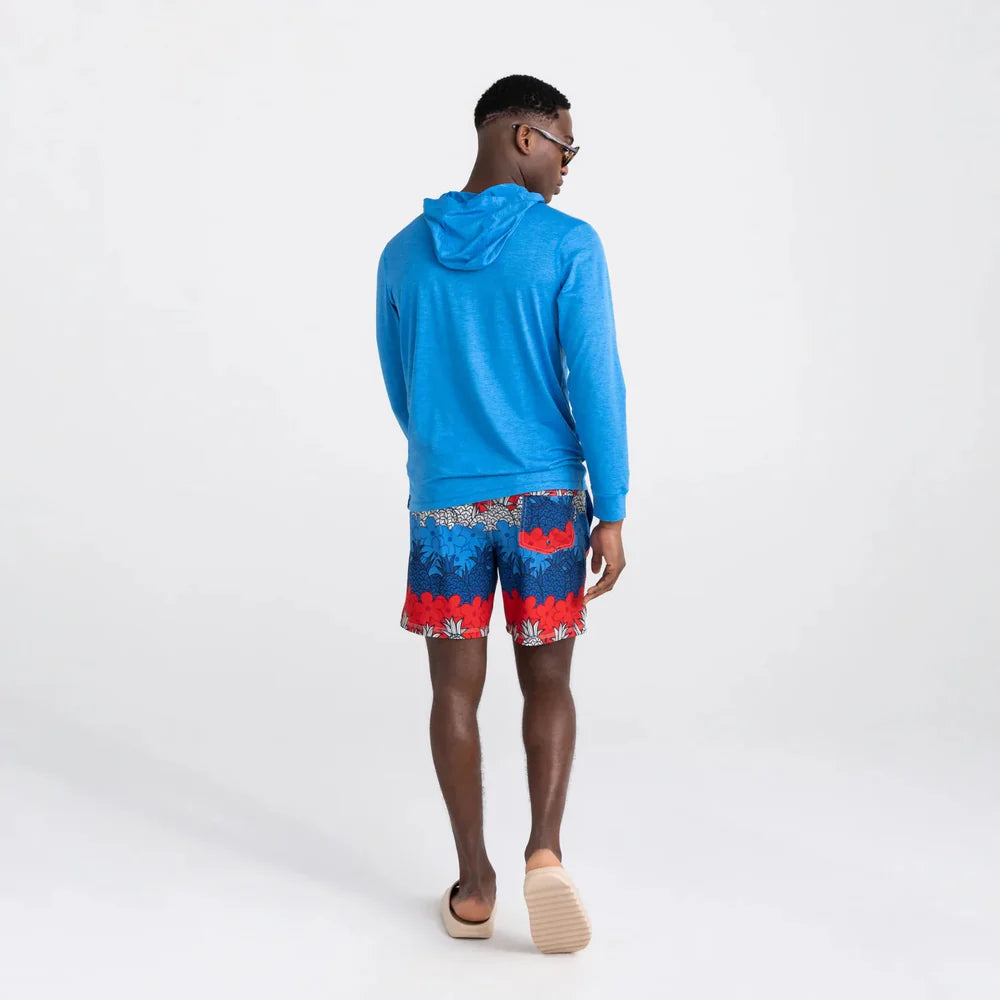 DROPTEMP HOODIE | RACER BLUE HEATHER-Sweaters & Jackets-SAXX-Coriander