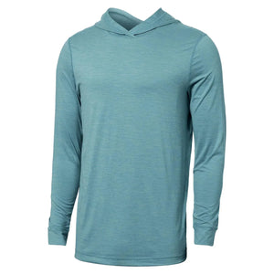 DROPTEMP HOODIE | SEA LEVEL HEATHER-Shirts & Tops-SAXX-SMALL-SEA LEVEL HEATHER-Coriander