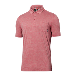 DROPTEMP POLO | GUMBALL HEATHER-Shirts & Tops-SAXX-Coriander