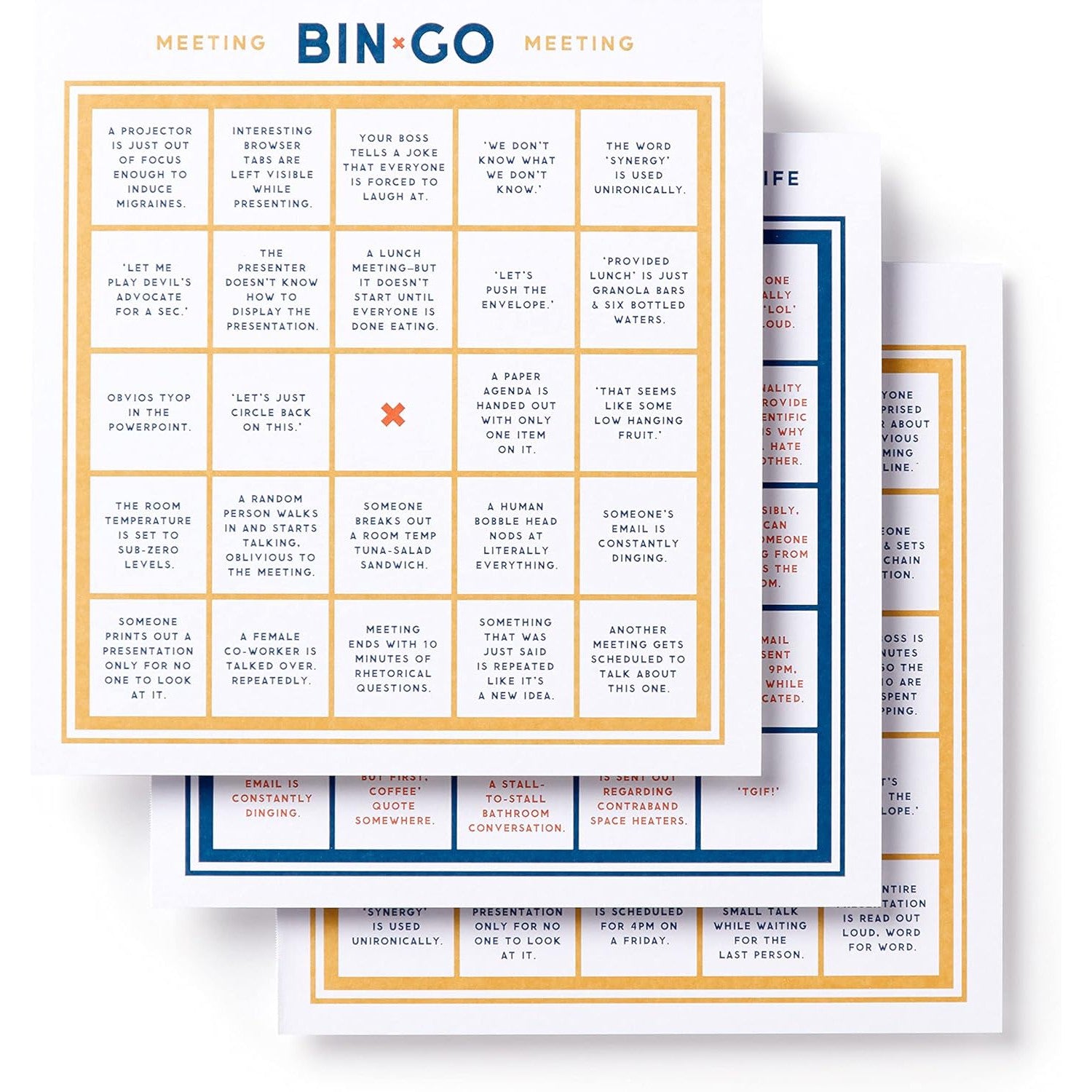 DUMB MEETING BINGO-Fun and Games-RAINCOAST-Coriander