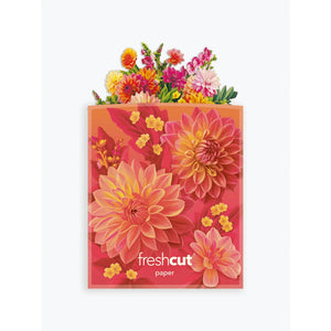GREETING CARD | MINI DAHLIA SUNRISE-Books & Stationery-FRESH CUT PAPER-Coriander