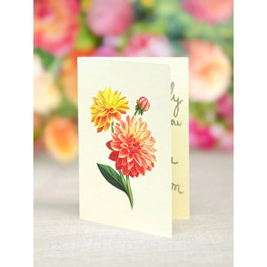 GREETING CARD | MINI DAHLIA SUNRISE-Books & Stationery-FRESH CUT PAPER-Coriander