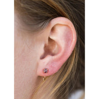 EARRINGS | AMETHYST HUGGIES-Jewellery-JAX KELLY-Coriander