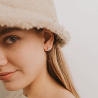 EARRINGS | FIRE OPAL HUGGIES-Jewellery-JAX KELLY-Coriander