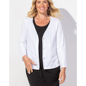 EASY JACKET-Jackets & Sweaters-ESCAPE-SMALL-WHITE-Coriander