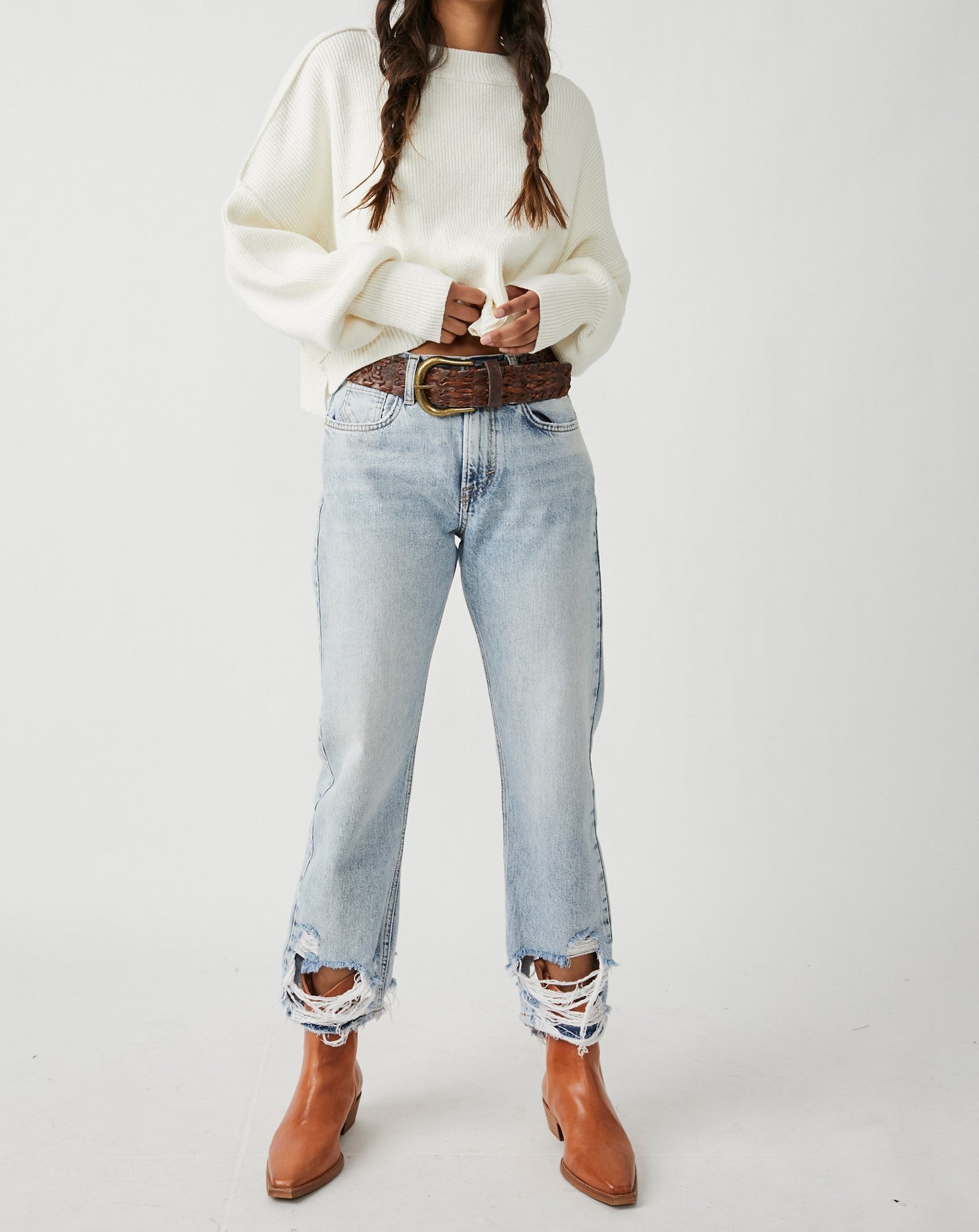 EASY STREET CROP SWEATER-Jackets & Sweaters-FREE PEOPLE-SMALL-WHITE-Coriander