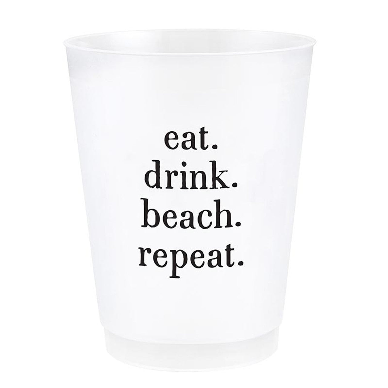 EAT, DRINK, BEACH FROST CUP | 8PACK-Home-SANTA BARBARA DESIGN STUDIO-Coriander
