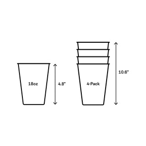 ECO STACKER CUPS 18OZ 4PACK-Home-CORKCICLE-Coriander