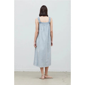 ELASTIC STRAP MIDI DRESS-Dresses-GRADE AND GATHER-Coriander