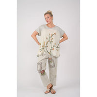 EMBROIDERED FLORAL TOP-Top-THE PAPERLACE-Coriander