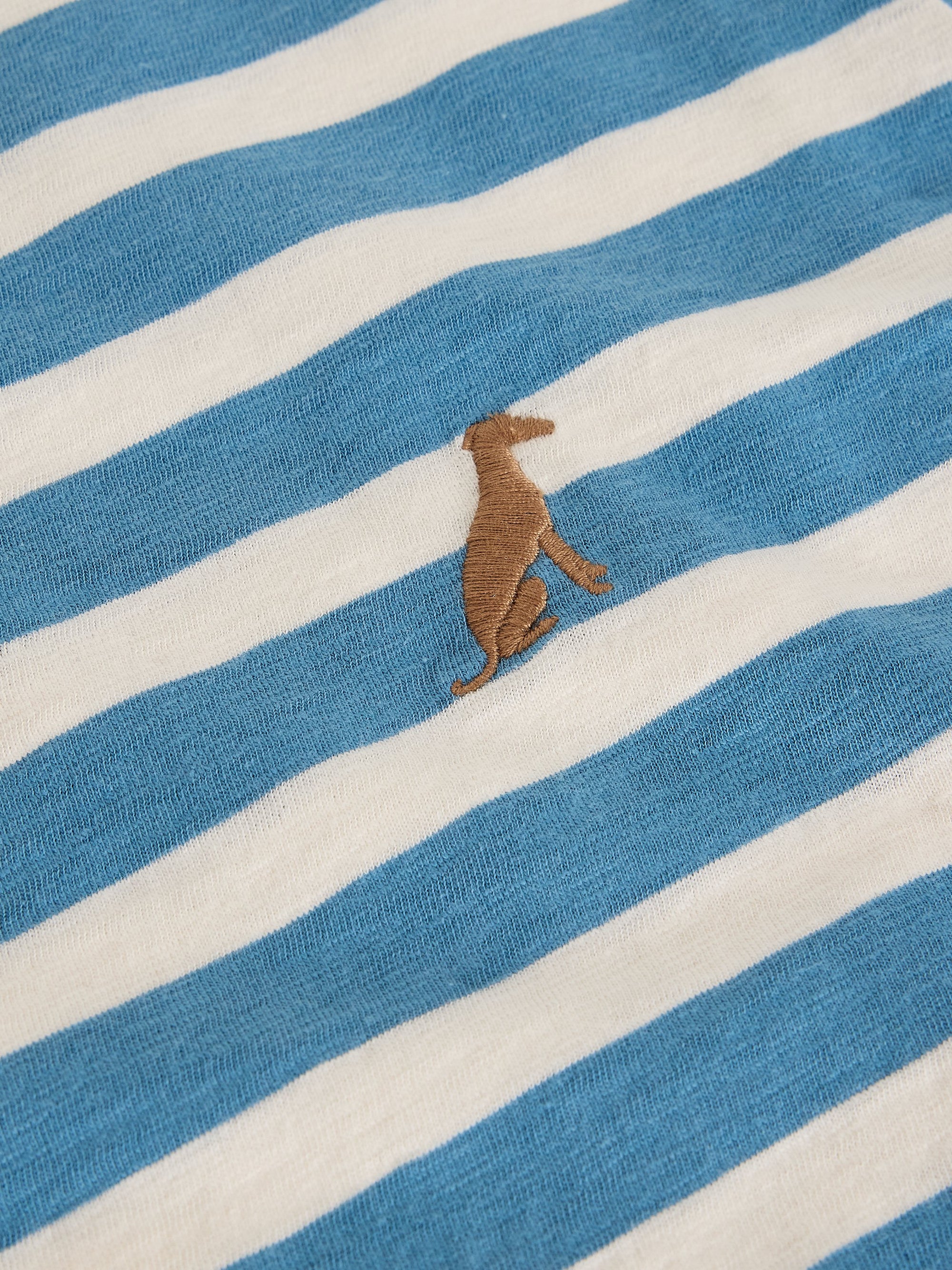 EMBROIDERED TEE | CLARA STRIPE
