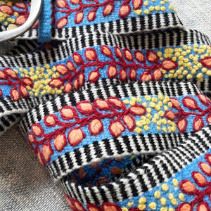 EMBROIDERED WOOL BELT | GROWING SEASON FLORAL-Accessories-JENNY KRAUSS-Coriander