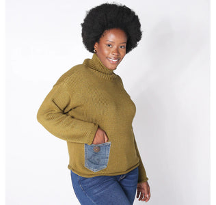 EMERIE PULLOVER-Jackets & Sweaters-SHANNON PASSERO-XSMALL-OLIVE-Coriander