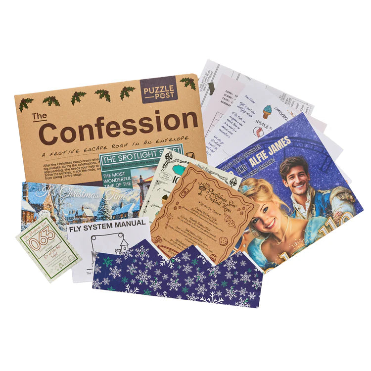 ESCAPE ROOM GAME | CHRISTMAS: THE CONFESSION-Fun and Games-PUZZLE POST UK-Coriander