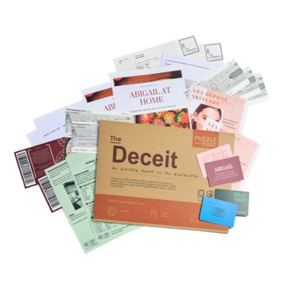 ESCAPE ROOM IN AN ENVELOPE: THE DECEIT DINNER PARTY-Fun and Games-PUZZLE POST UK-Coriander