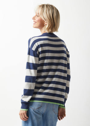 ESSENTIAL STRIPE CREW-Jackets & Sweaters-ZAKET & PLOVER-Coriander