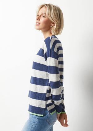 ESSENTIAL STRIPE CREW-Jackets & Sweaters-ZAKET & PLOVER-Coriander