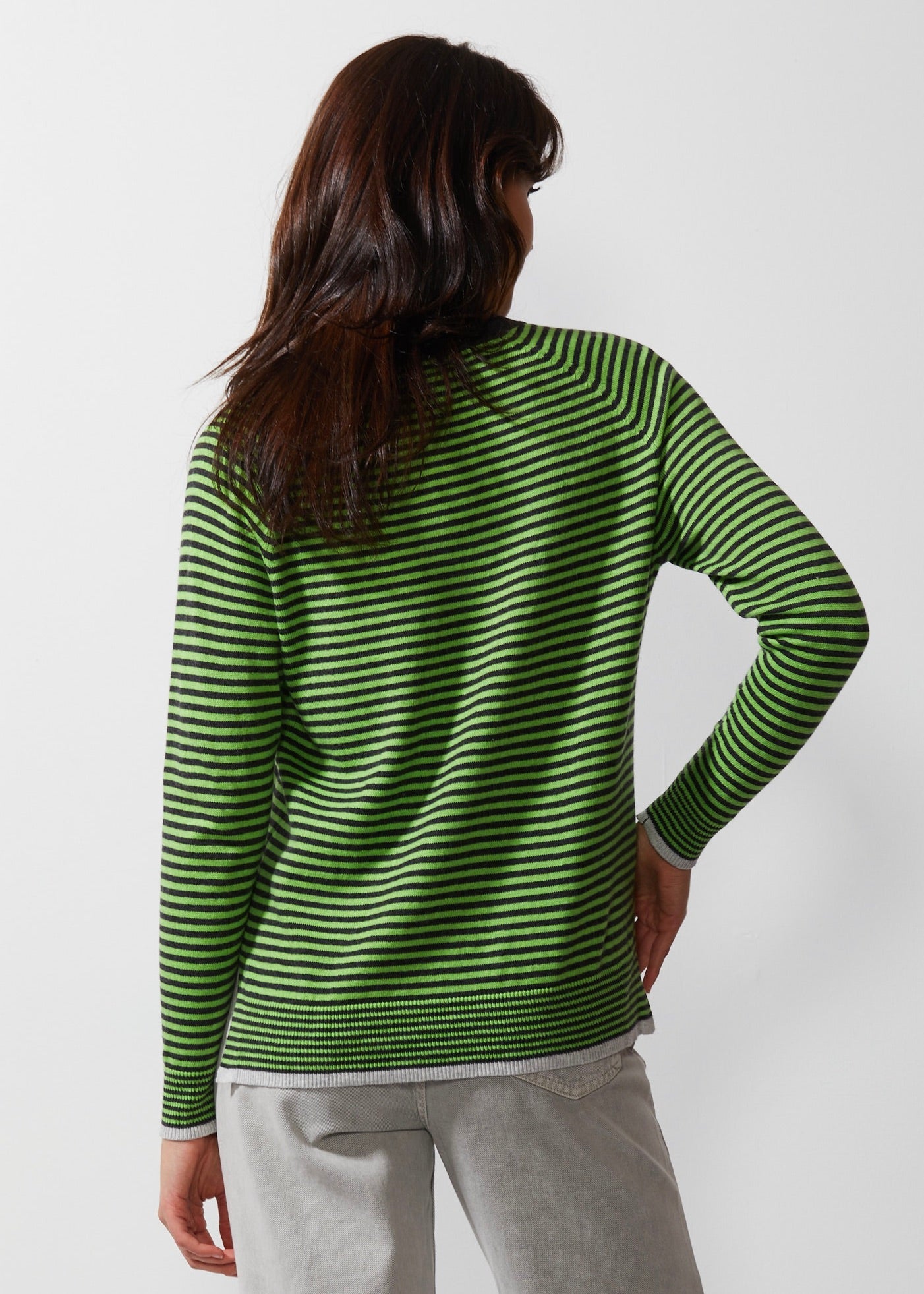 ESSENTIAL STRIPE V-NECK-Jackets & Sweaters-ZAKET & PLOVER-XSMALL-CHARCOAL-Coriander