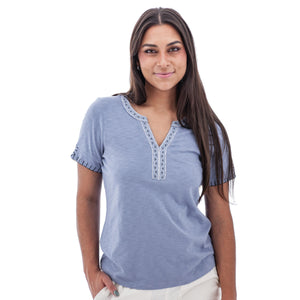 ESSEX SHORT SLEEVE-Tops-AVENTURA-SMALL-BLUE SKI-Coriander