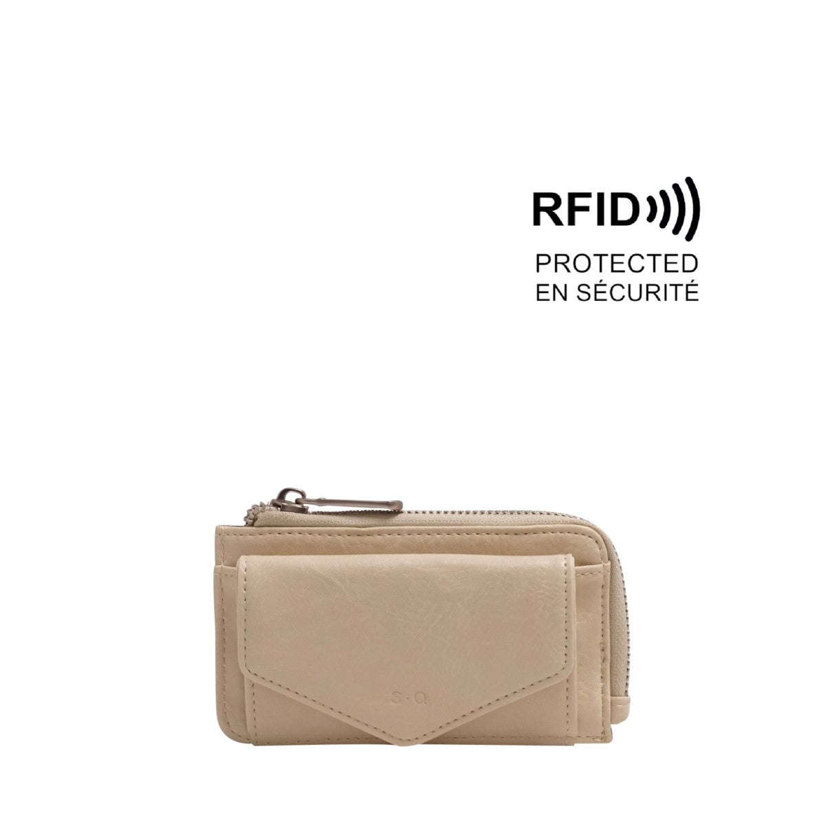 EVELYN WALLET-Bags & Wallets-S-Q-ALMOND MILK-Coriander