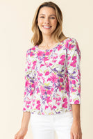 EVERYDAY TEE FLORAL-Tops-HABITAT-XSMALL-BERRY-Coriander