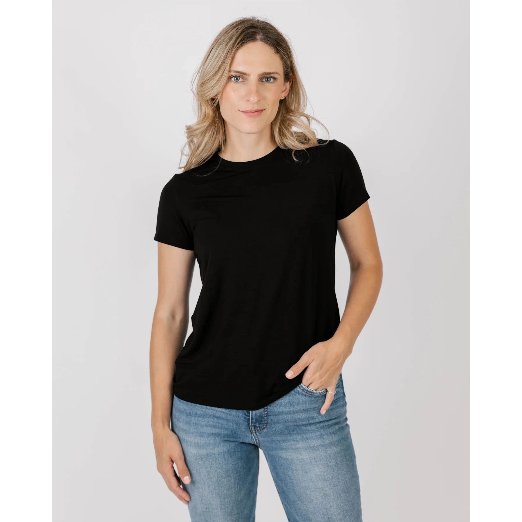 EVERYDAY TEE-Tops-SHANNON PASSERO-XSMALL-Black-Coriander