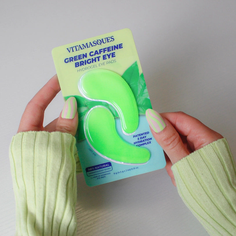 EYE HYDROGEL PADS | GREEN CAFFEINE BRIGHT-Self Care-VITAMASQUES-Coriander