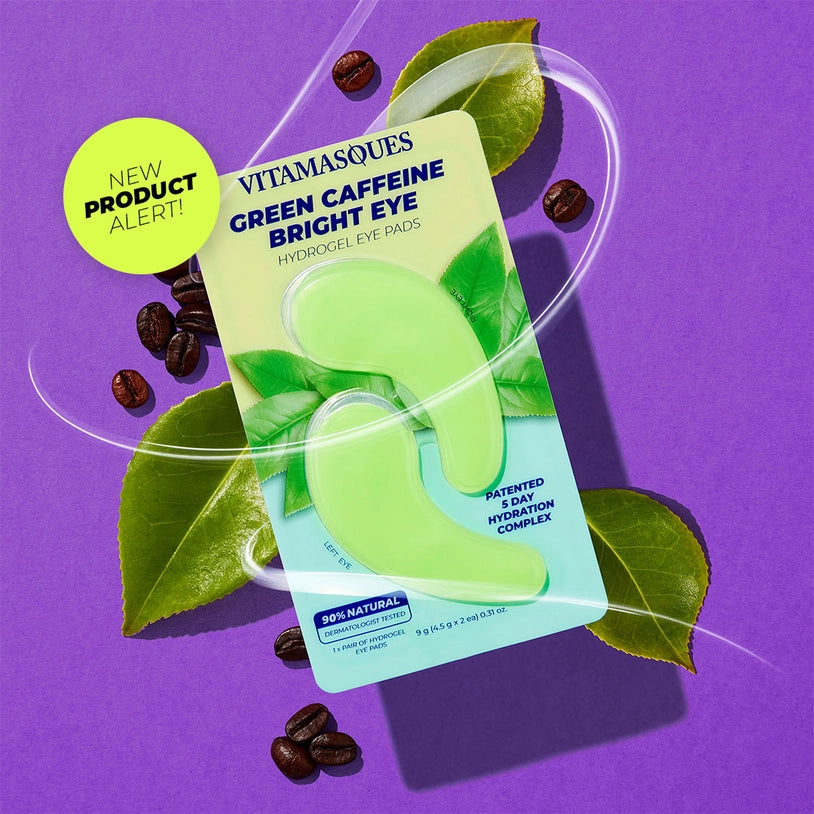 EYE HYDROGEL PADS | GREEN CAFFEINE BRIGHT-Self Care-VITAMASQUES-Coriander
