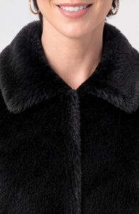 FAUX FUR JACKET | BLACK-Jackets & Sweaters-LIVERPOOL-Coriander