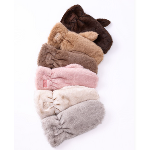 FAUX FUR MITTEN-Accessories-UGC FASHION-Coriander