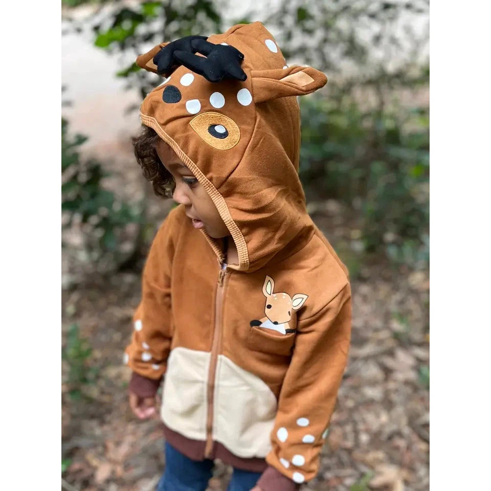 FAWN HOODIE-Kids-DOODLE PANTS-2T-Brown-Coriander