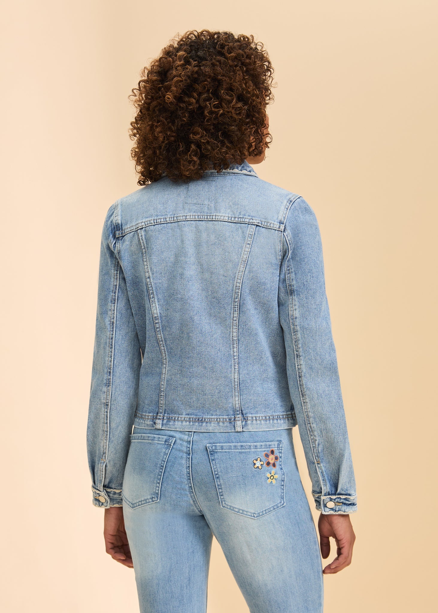 FDJ DENIM JACKET | EMBROIDERED-Jackets & Sweaters-FRENCH DRESSING JEANS-Coriander