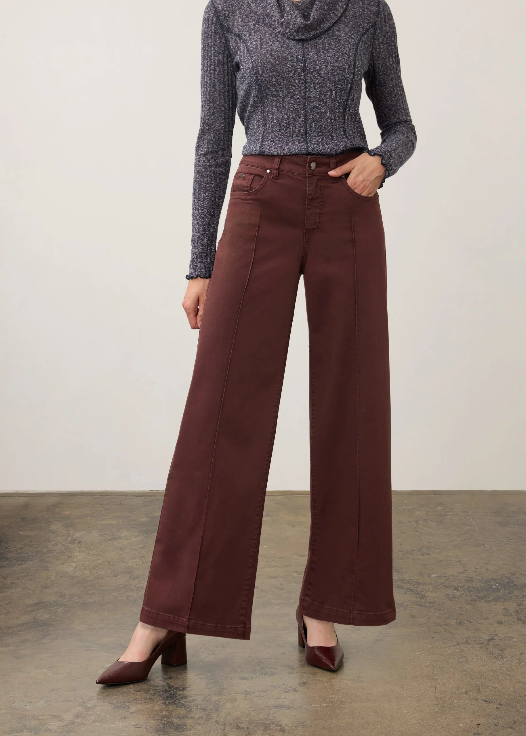 FDJ DENIM | OLIVIA WIDE LEG-Denim-FRENCH DRESSING JEANS-Coriander