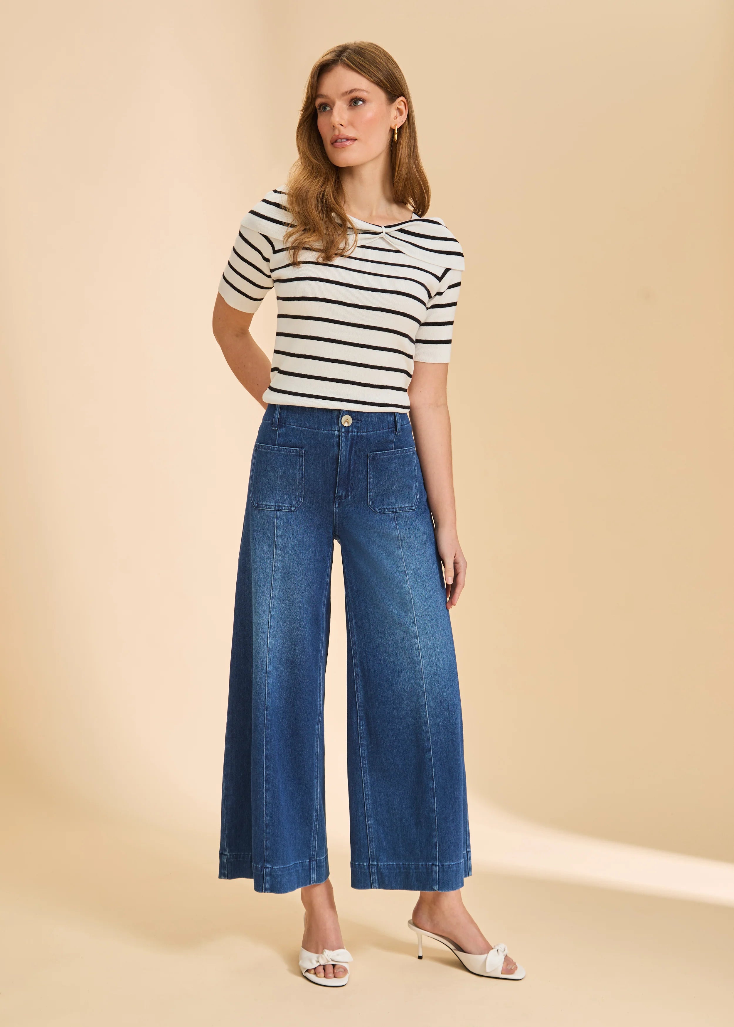 FDJ DENIM | PULL ON WIDE CROP-Denim-FRENCH DRESSING JEANS-Coriander