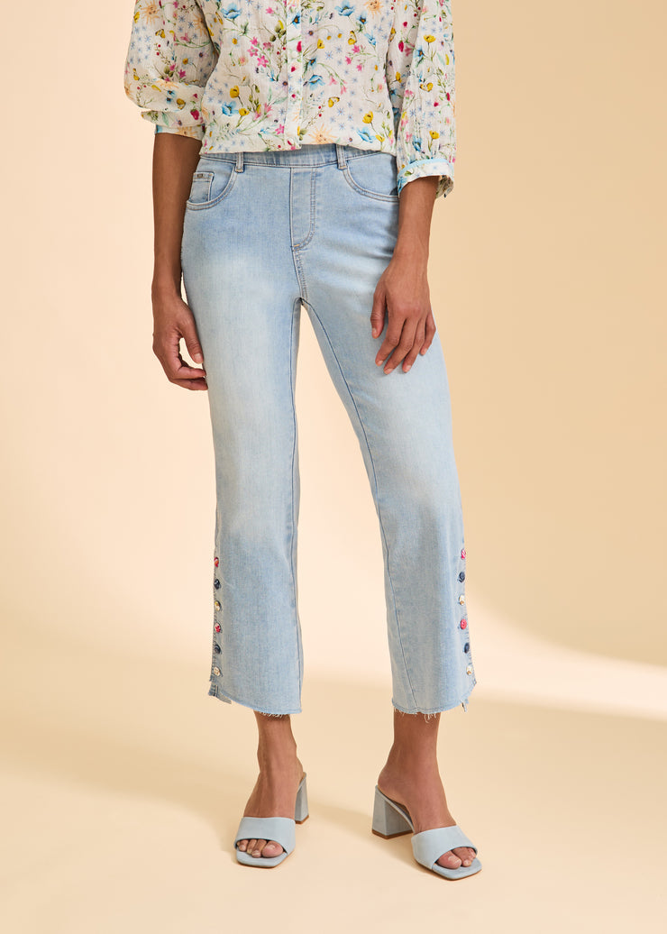 FDJ JEANS | PULL ON BOOTCUT CROP-Denim-FRENCH DRESSING JEANS-Coriander