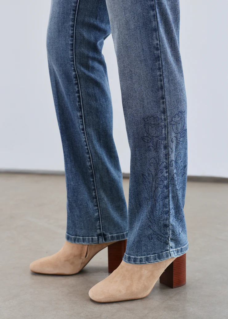FDJ JEANS | PULL-ON STRAIGHT LEG-Denim-FRENCH DRESSING JEANS-Coriander