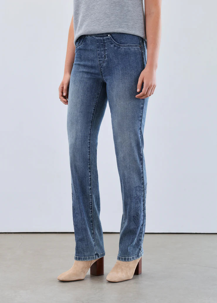FDJ JEANS | PULL-ON STRAIGHT LEG-Denim-FRENCH DRESSING JEANS-4-MEDIUM BLUE-Coriander