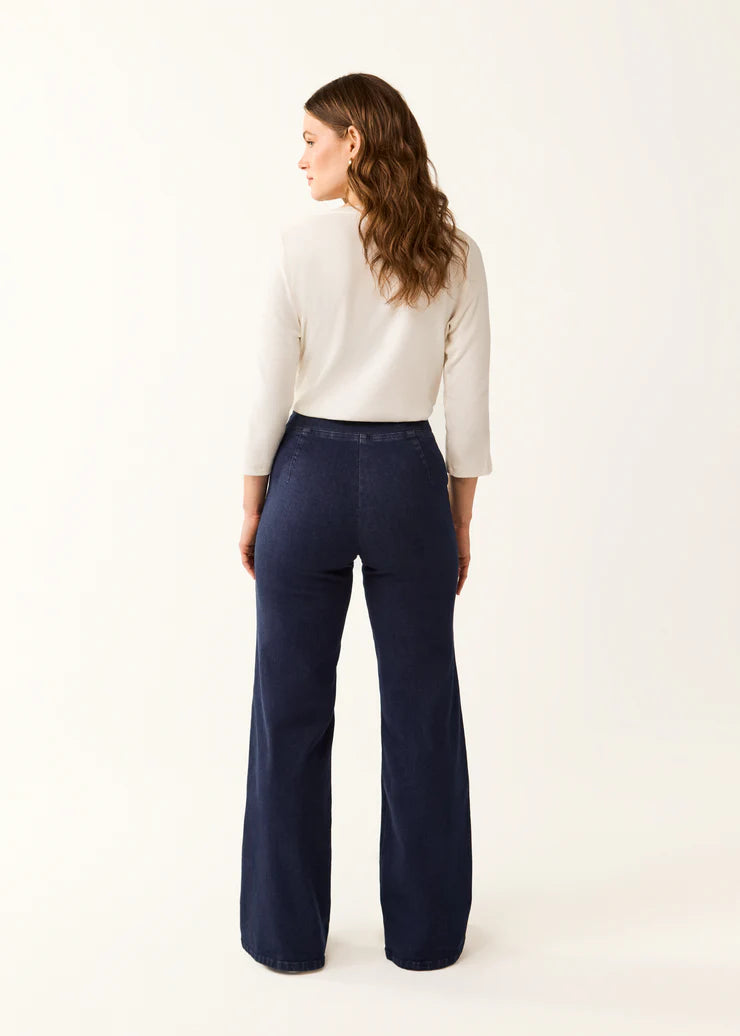 FDJ JEANS | PULL-ON WIDE LEG-Denim-FRENCH DRESSING JEANS-Coriander