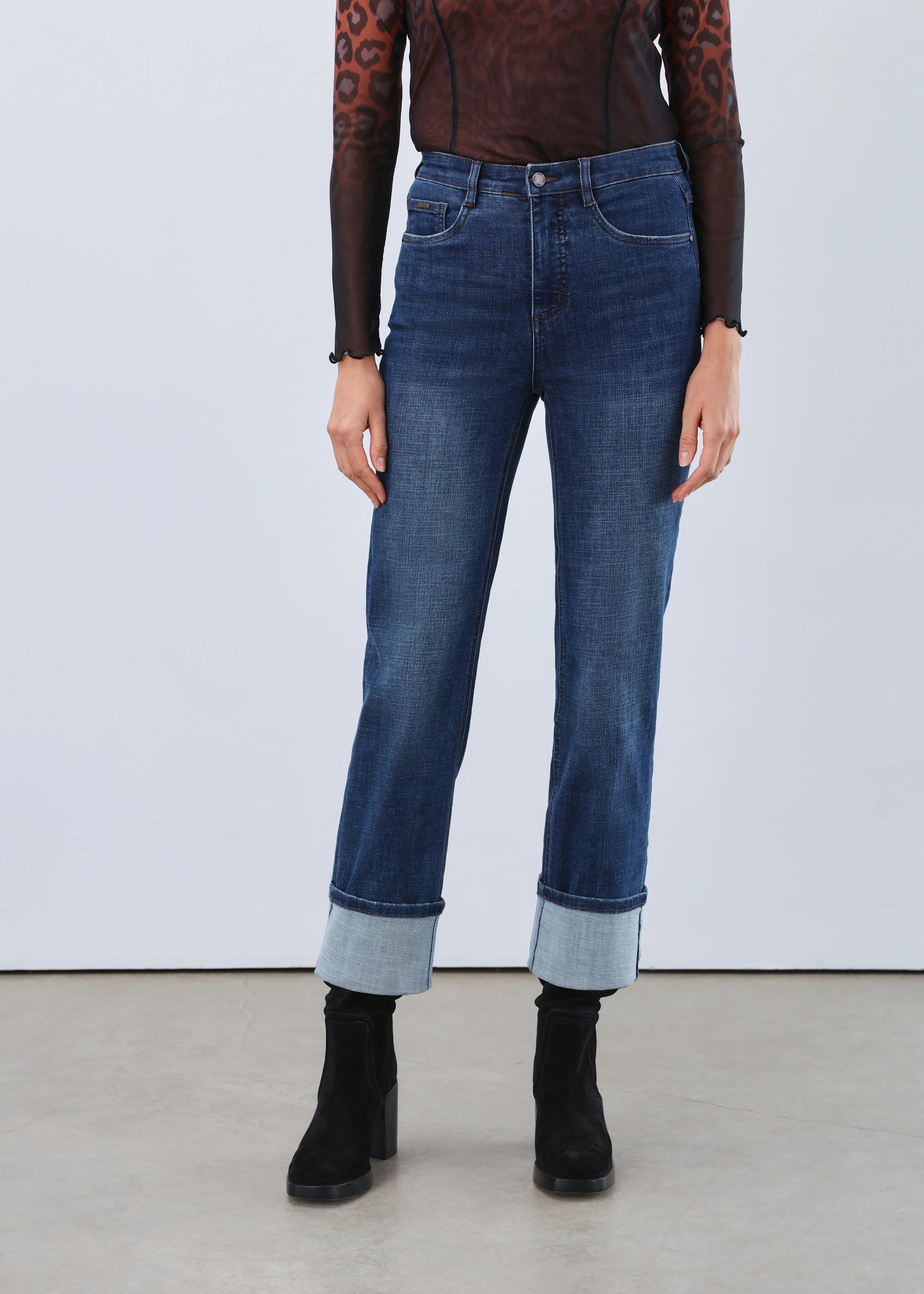 FDJ JEANS | SUZANNE STRAIGHT ANKLE-Denim-FRENCH DRESSING JEANS-Coriander