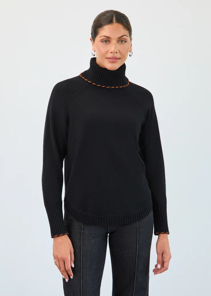 FDJ PULLOVER SWEATER | COWL NECK-Jackets & Sweaters-FRENCH DRESSING JEANS-Coriander