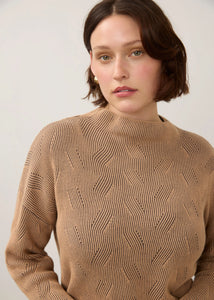 FDJ PULLOVER SWEATER | FUNNEL NECK-Jackets & Sweaters-FRENCH DRESSING JEANS-Coriander