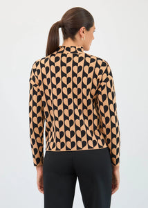 FDJ PULLOVER SWEATER | HEARTS MOCK NECK-Jackets & Sweaters-FRENCH DRESSING JEANS-Coriander