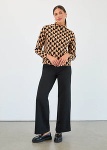 FDJ PULLOVER SWEATER | HEARTS MOCK NECK-Jackets & Sweaters-FRENCH DRESSING JEANS-Coriander