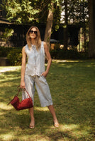 FDJ SHIRT | SLEEVELESS SCALLOPED-Top-FRENCH DRESSING JEANS-Coriander