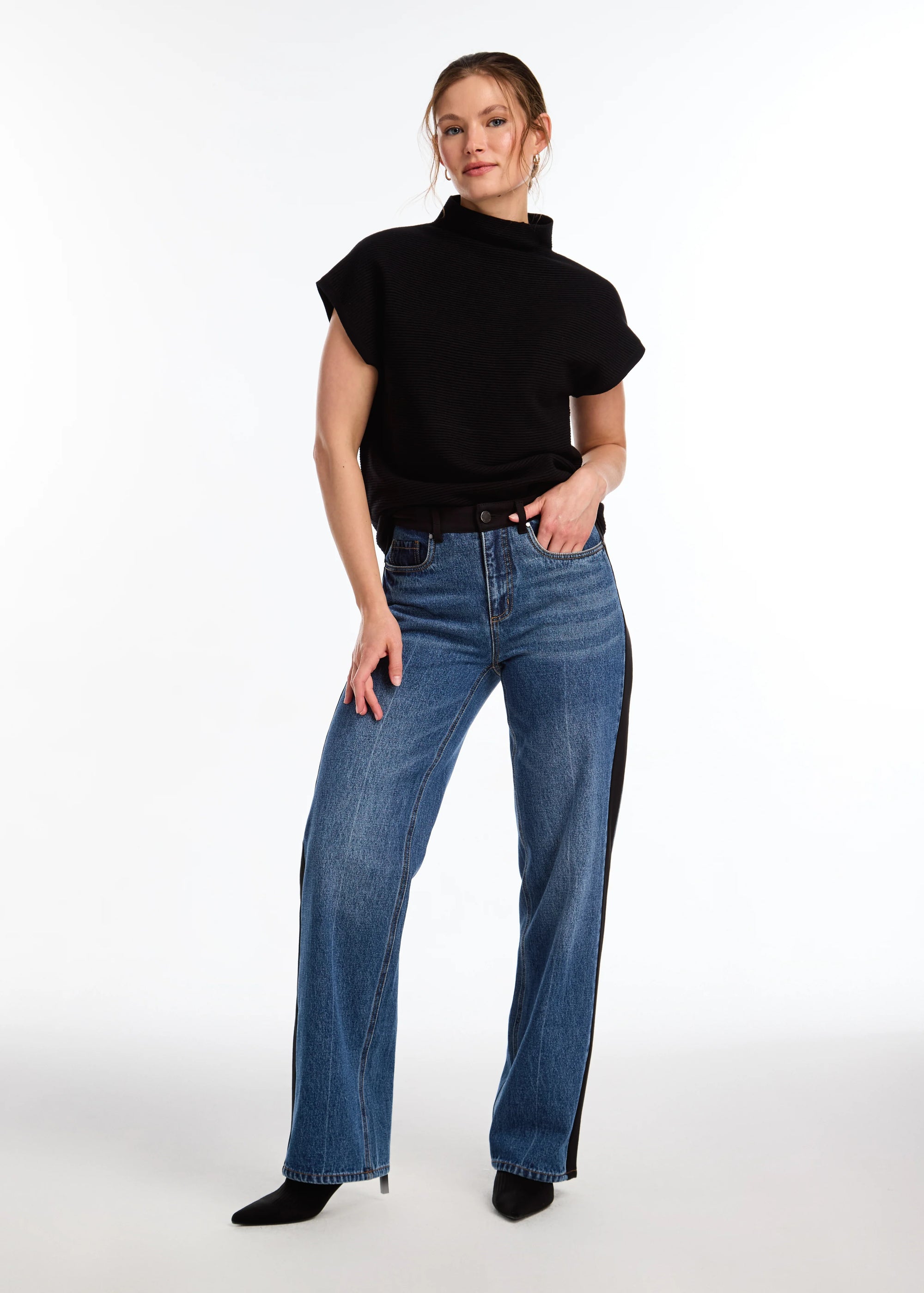 FDJ SWEATER | OTTOMAN CAP SLEEVE-Jackets & Sweaters-FRENCH DRESSING JEANS-Coriander