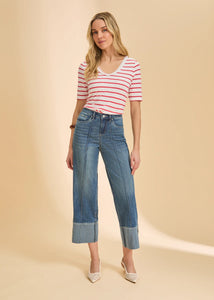 FDJ | WIDE CUFFED ANKLE JEANS-Denim-FRENCH DRESSING JEANS-2-MEDIUM WASH-Coriander