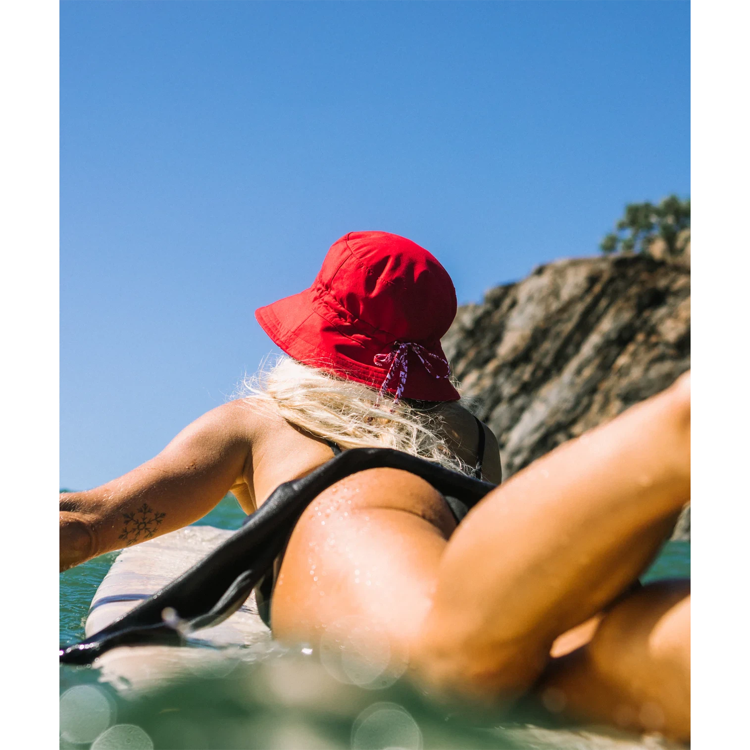 FELICIA BUCKET HAT-Hats-KOORINGAL-ONE-RED-Coriander