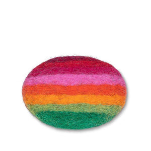 FELT COASTER | RAINBOW STRIPE-Coasters-ABBOTT-Coriander