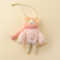 FELTED MOUSE ORNAMENT | BLIZZARD BELLA-Home-INDABA TRADING-Coriander