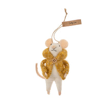 FELTED MOUSE ORNAMENT | COZY COLE-Home-INDABA TRADING-Coriander